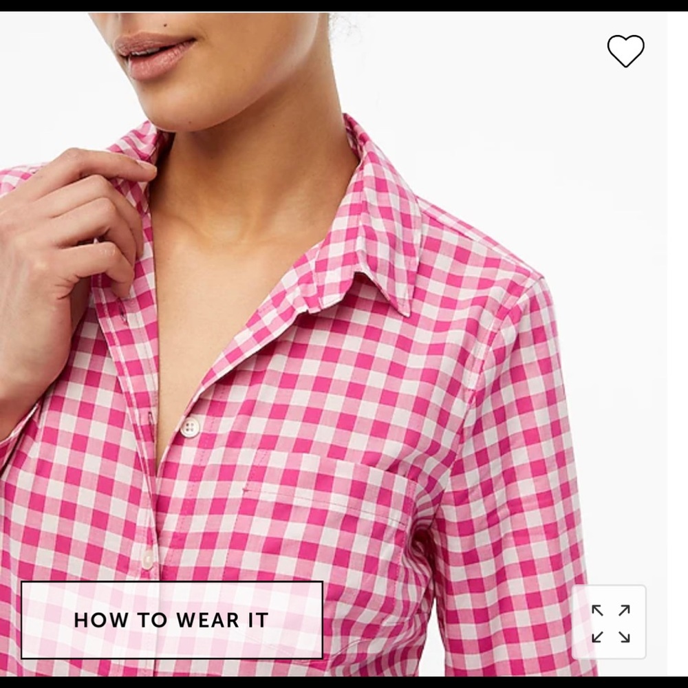 NWT J. Crew Factory Gingham blouse